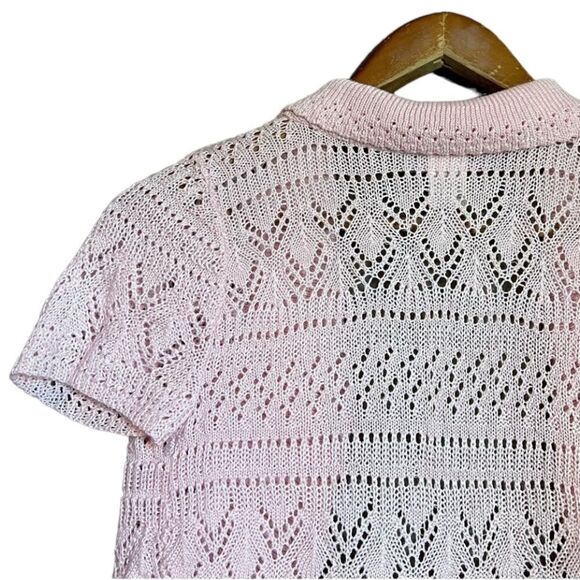 3 for $30! Say what light pink shirt sleeve cardigan - Picture 7 of 10